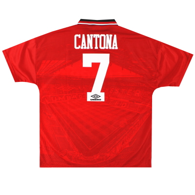 1994-96 Manchester United Umbro Home Shirt Cantona #7 *Mint* XL
