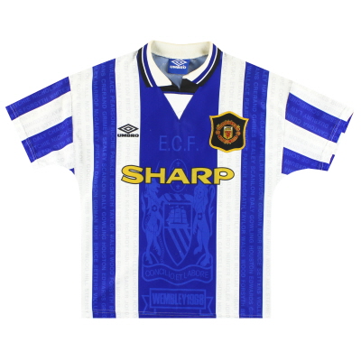 1994-96 Manchester United Umbro Drittes Shirt Y.