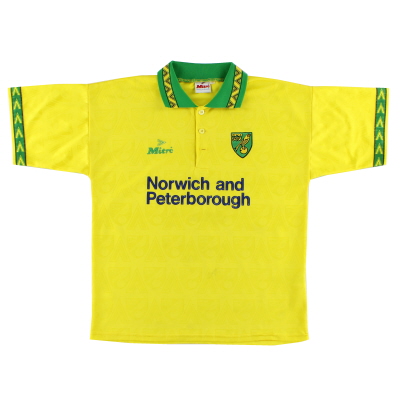 1994-96 Norwich City Mitre Thuisshirt M