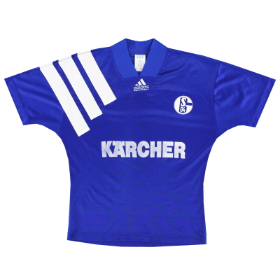 1994-96 Schalke adidas Maillot Domicile XS