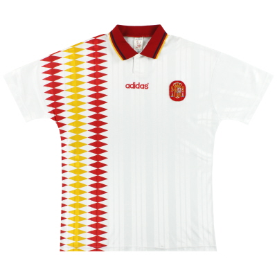 1994-96 Испания adidas выездная рубашка L