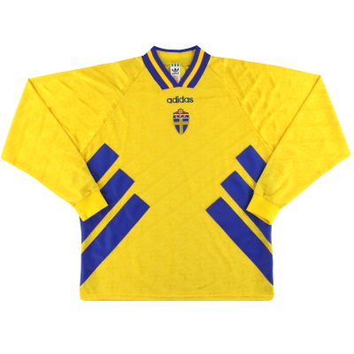 1994-96 Sweden adidas Home Shirt L/S XXL 