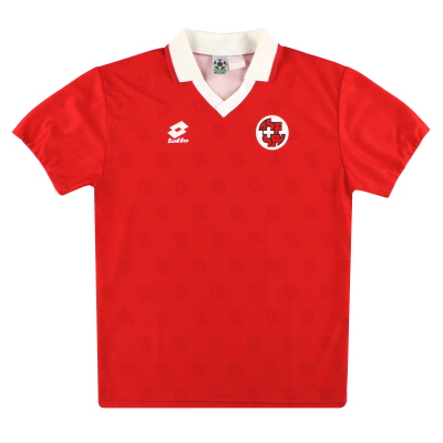 1994-96 Швейцария Лото 'Signed' домашняя рубашка XS