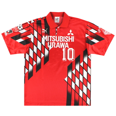 1994-96 Camiseta de local Puma de los Urawa Red Diamonds n.º 10 *Mint* L