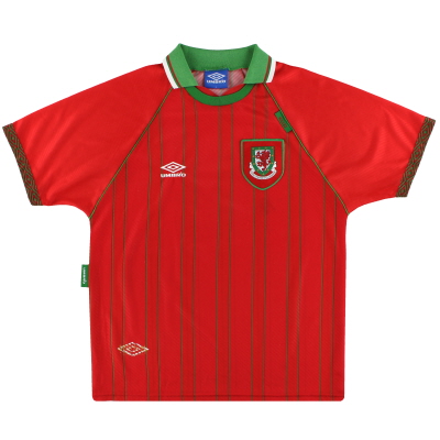 1994-96 웨일즈 엄브로 홈 셔츠 M