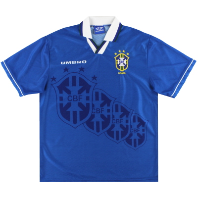 1994-97 Maglia Brasile Umbro Away *menta* XL