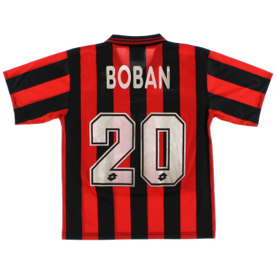 1995-96 AC Milan Home Shirt Boban #20 XXXL.Boys 