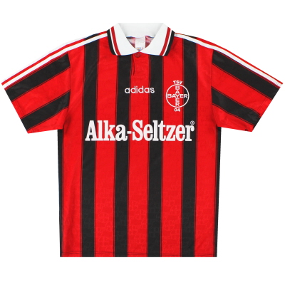 1995-96 Bayer Leverkusen adidas Home Shirt *Mint* S