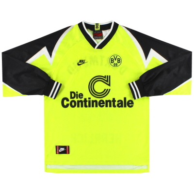1995-96 Dortmund Nike 'Deutscher Meister' Maglia Home L/S XL