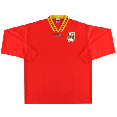 1995-96 F91 Dudelange Match Issue Home Shirt # 15 L / SL