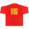 1995-96 F91 Dudelange Match Issue Home Shirt #15 L/S L