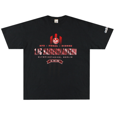 1995-96 Kaiserslautern adidas grafisch T-shirt L