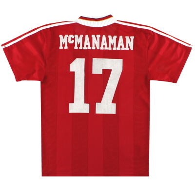 1995-96 Liverpool adidas Home Shirt McManaman #17