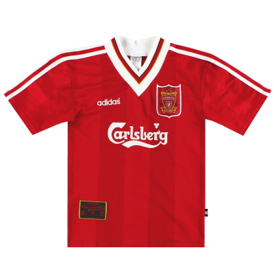 1995-96 Kaos Kandang adidas Liverpool XS.Anak Laki-Laki
