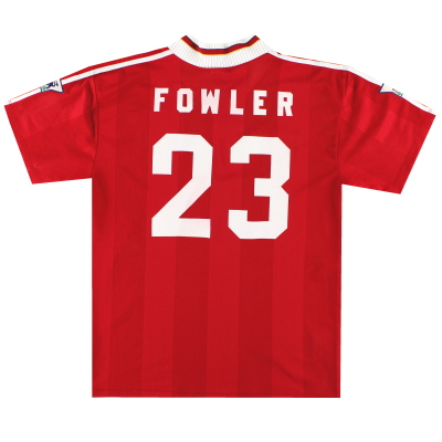1995-96 Camiseta de local adidas del Liverpool Fowler # 23 XL