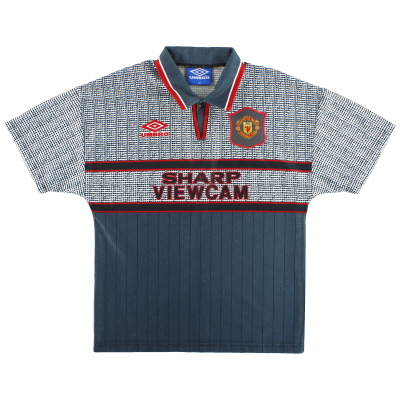 1995-96 Manchester United Umbro Auswärtstrikot Y.