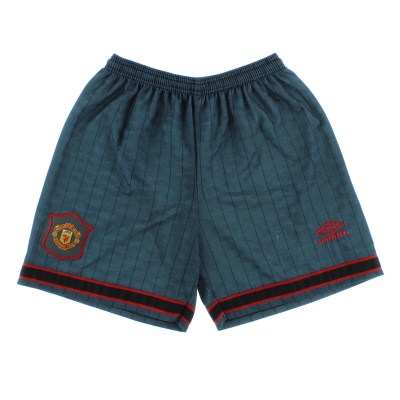 1995-96 Manchester United Umbro Away Shorts M