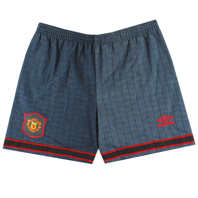 1995-96 Manchester United Umbro Away Shorts M