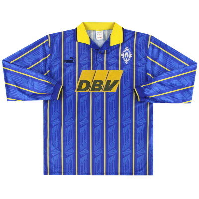 1995-96 베르더 브레멘 푸마 어웨이 셔츠 L/SM