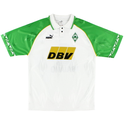 1995-96 Вердер Бремен Puma домашняя рубашка XXS