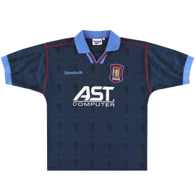 1995-97 Aston Villa Reebok Maglia da trasferta *Menta* M