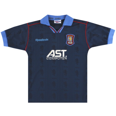 1995-97 Aston Villa Reebok Auswärtstrikot L. Jungen