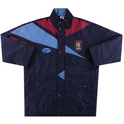 1995-97 Aston Villa Reebok Manteau de banc rembourré XL