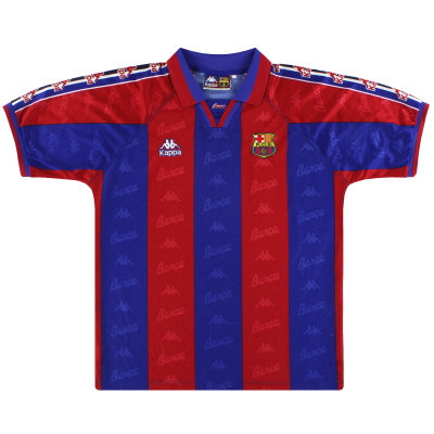 1995-97 Barcelona Kappa Home Shirt L.