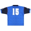 1996-97 Bolton Reebok Match Issue Third Shirt # 15 * Menta * XL