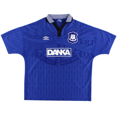 1995-97 Everton Umbro Maillot Domicile L