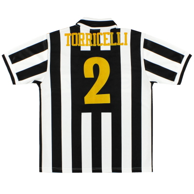 1995-97 Juventus Home Shirt Torricelli # 2 M