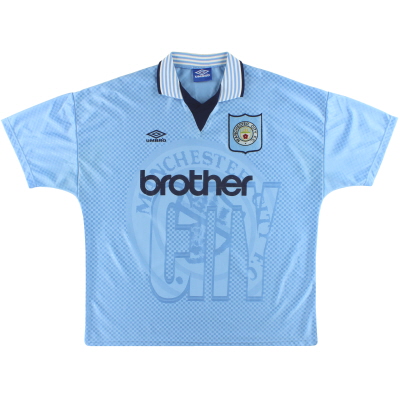 1995-97 Manchester City Umbro Home Shirt L
