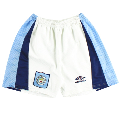 1995-97 Manchester City Umbro Home Shorts M