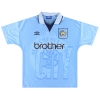 1995-97 Manchester City Umbro Home Shirt Bell #8 L