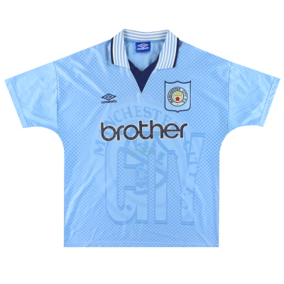 1995-97 Manchester City Umbro Baju Kandang XL