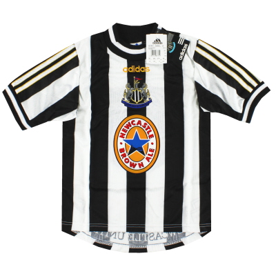 1997-98 Newcastle adidas Heimtrikot *mit Etiketten* M.Jungen