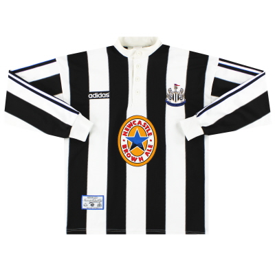 1995-97 Newcastle adidas Heimtrikot L / SM