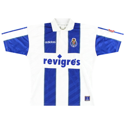1995-97 Porto adidas Match Issue Home Shirt #11