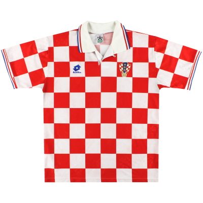 1995-98 Croatia Lotto Home Shirt XL 