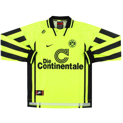 Camiseta local del Borussia Dortmund 1996-97 L/S *Mint* XL