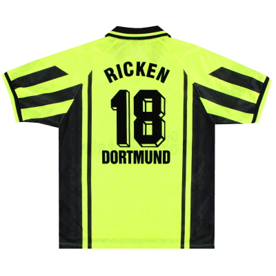 1996-97 Borussia Dortmund Nike Home Shirt Ricken #18 L