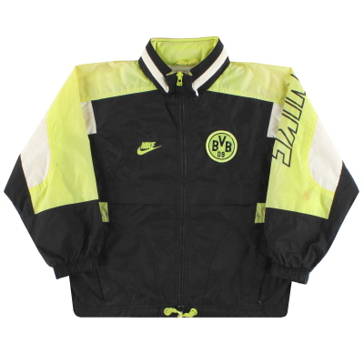 1996-97 Jaket Hujan Berkerudung Nike Dortmund S. Boys