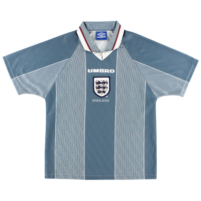 1996–97 England Umbro Auswärtstrikot M. Jungen