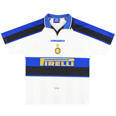 Camiseta de visitante de Umbro del Inter de Milán 1996-97 L