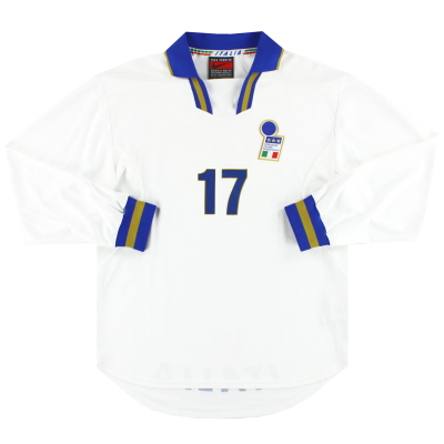 1996-97 이탈리아 나이키 플레이어 이슈 어웨이 셔츠 (디에고 퓨저) #17 L/SL