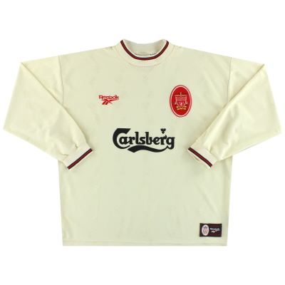 Maglia da trasferta Liverpool Reebok 1996-97 L/S XL