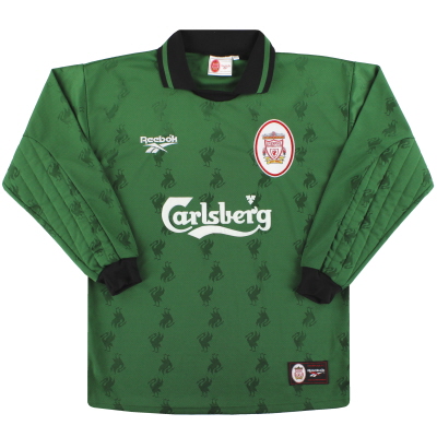 1996-97 Liverpool Reebok Kiper Shirt S.Boys