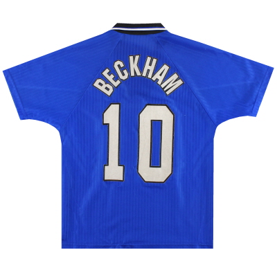 1996-97 Manchester United Umbro Third Shirt Beckham # 10 L.Boys