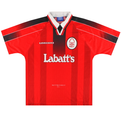 1996-97 Nottingham Forest Umbro Home Shirt *Seperti Baru* L
