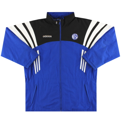 1996-97 Schalke adidas Bench Coat XL